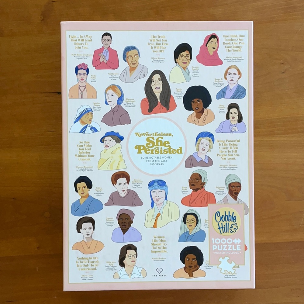 Cobble Hill 1000 puzzle Nevertheless She Persisted